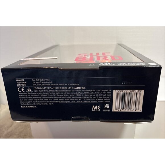 Barbie Signature Sue Bird Basketball Doll In Red & Blue Jersey Orig Shipping Box - Picture 7 of 9